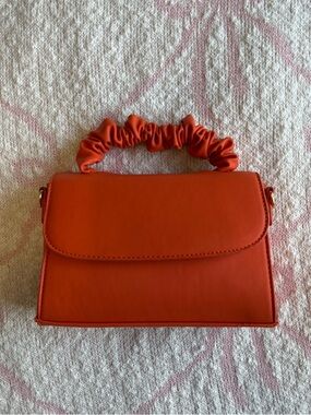 Orange Top Handle Bag
